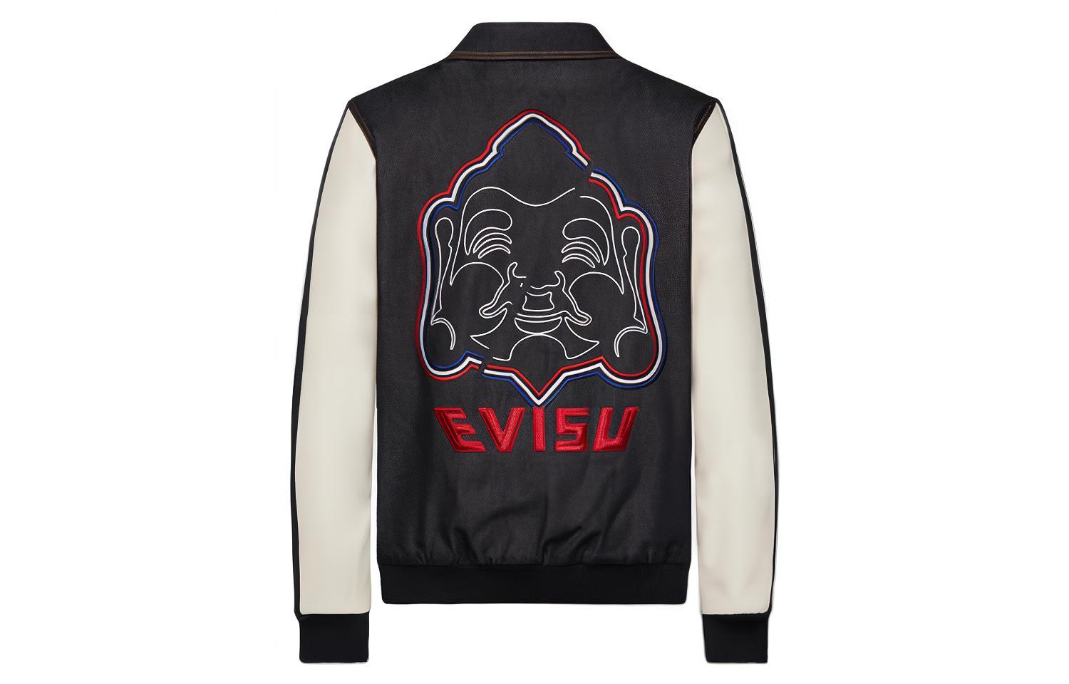 EVISU Buddha Embroidery Denim Jacket - Dark Blue 1EAADM9DJ716XX
