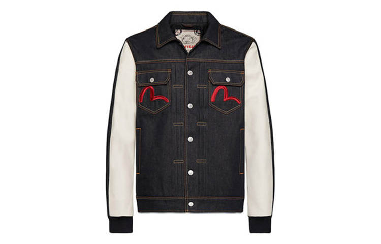 EVISU Buddha Embroidery Denim Jacket - Dark Blue 1EAADM9DJ716XX 圖 3