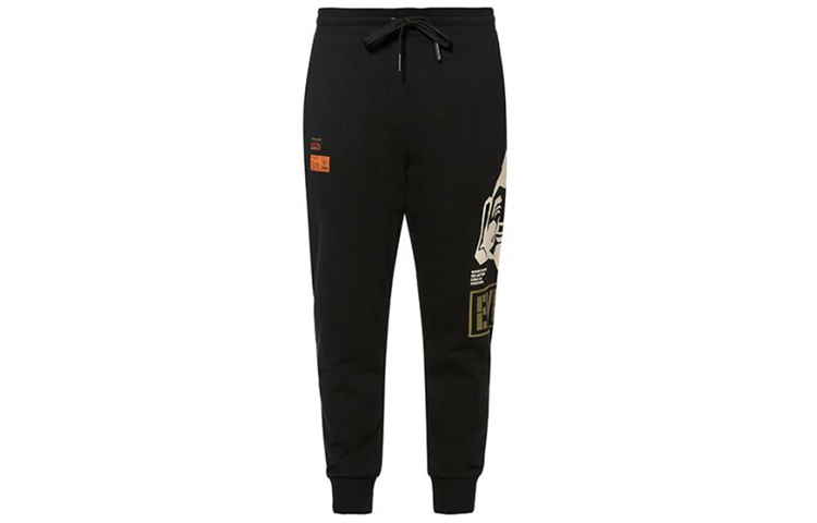EVISU Buddha Print Jogger Sweatpants Relaxed Fit  Black 1EAHTM9SP407XX 圖 2