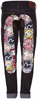 EVISU Buddha Print Straight Fit Jeans Denim Blue. 1EAHTM8JE91617 EVISU Buddha Print Straight Fit Jeans Denim Blue. 1EAHTM8JE91617