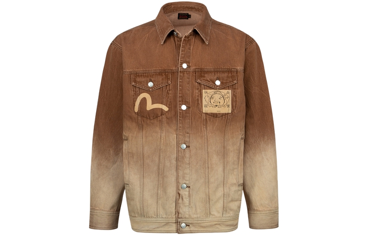 EVISU Buddha Seagull Gradient M Jacket Brown Outerwear 2ESHTM3SJ723LFCT