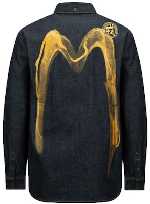 Baju Denim Biru EVISU Calligraphy Brush Emas M. 2ESHTM2SL245XXDN Buy Baju Denim Biru EVISU Calligraphy Brush Emas M. 2ESHTM2SL245XXDN