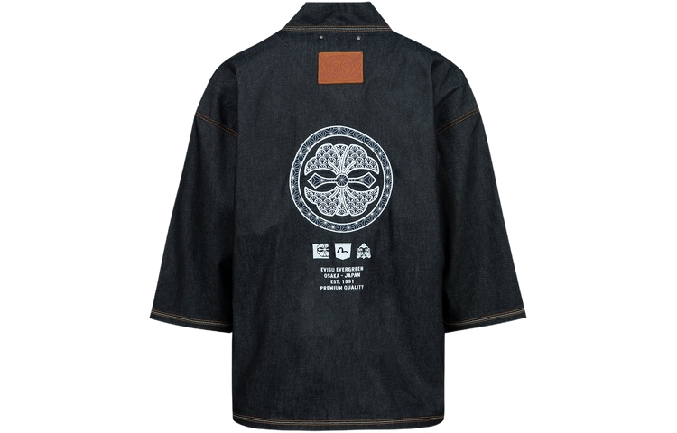 EVISU Casual Jacket with Embroidered Kamon Logo Design 2ESHTM3KM124LFCX