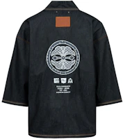 EVISU Casual Jacket with Embroidered Kamon Logo Design 2ESHTM3KM124LFCX EVISU Casual Jacket with Embroidered Kamon Logo Design 2ESHTM3KM124LFCX