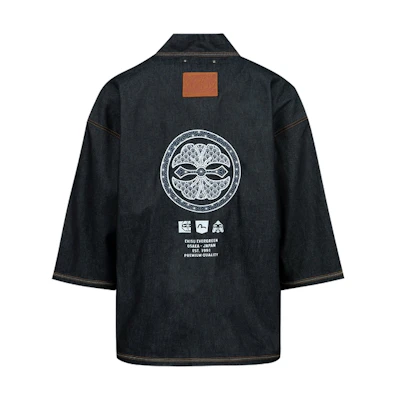 EVISU Casual Jacket with Embroidered Kamon Logo Design 2ESHTM3KM124LFCX