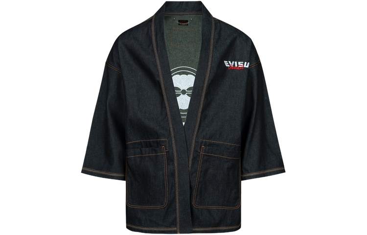 Lookbook EVISU Casual Jacket with Embroidered Kamon Logo Design 2ESHTM3KM124LFCX