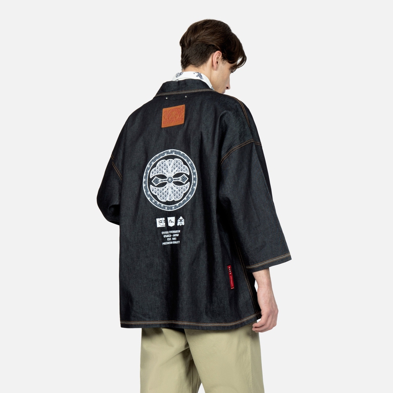 Purchase EVISU Casual Jacket with Embroidered Kamon Logo Design 2ESHTM3KM124LFCX