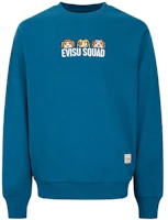 EVISU Casual Sweatshirt with Letter Cartoon Embroidery 2EAHTM2SW317RXCT EVISU Casual Sweatshirt with Letter Cartoon Embroidery 2EAHTM2SW317RXCT