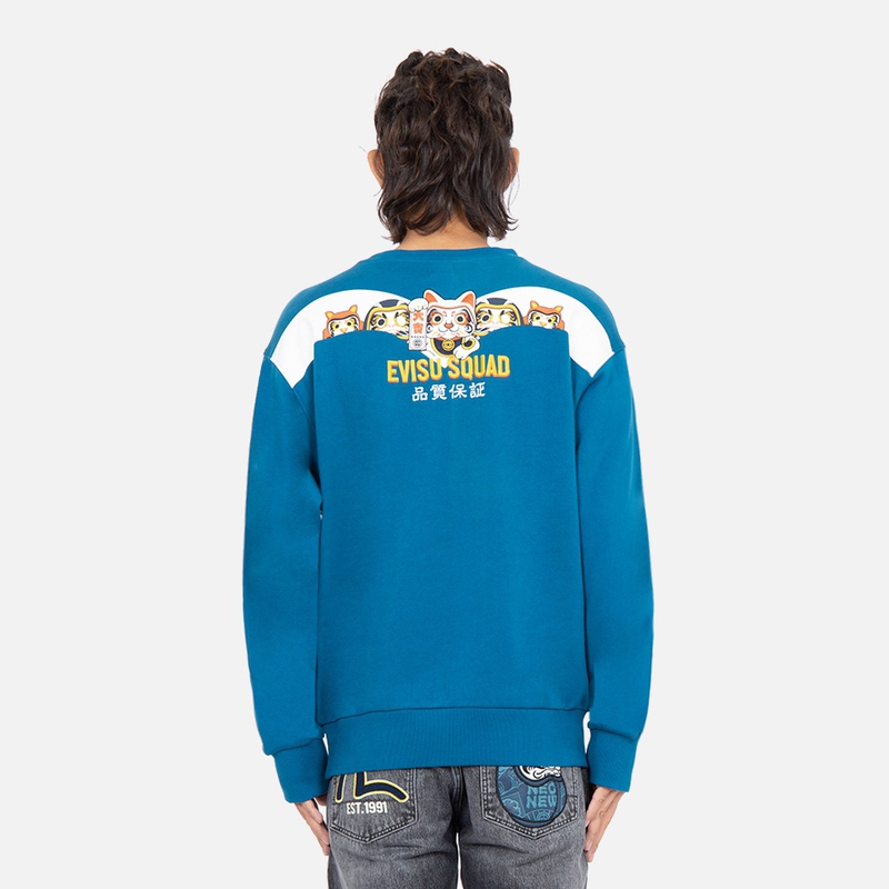 Purchase Sudadera Casual EVISU con Bordado de Letras y Dibujo Animado. 2EAHTM2SW317RXCT