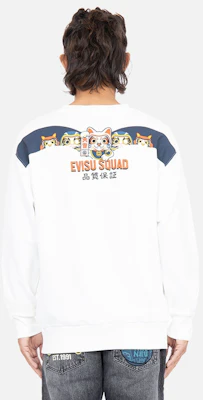 Sudadera Casual EVISU con Bordado de Letras y Dibujo Animado. 2EAHTM2SW317RXCT 1