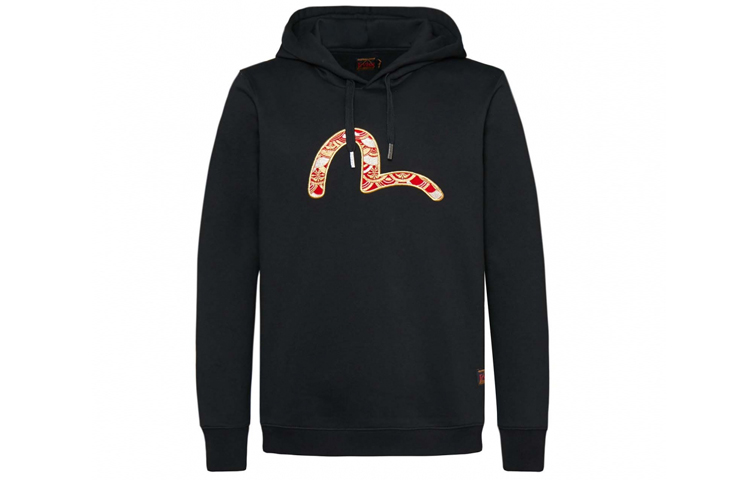 EVISU Classic Seagull Embroidered Sweatshirt Black () 1EAHTM9SW324XXBLACK