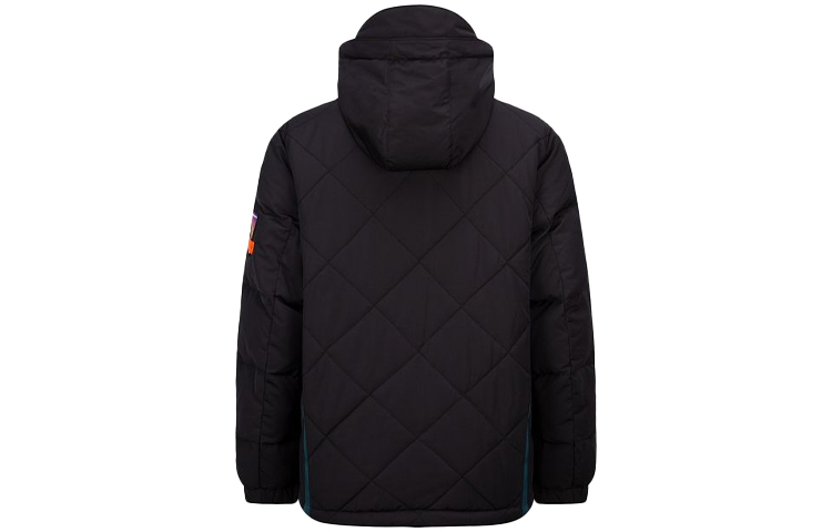 EVISU Color-Block Quilted Hooded Down Jacket Winter Black 2EAGNM1NJ768XXPL 圖 3