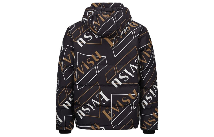 EVISU Colorblock Printed  Hooded Down Jacket Multicolor Casual Wear 2EAHTM1NJ792XXPL 圖 3
