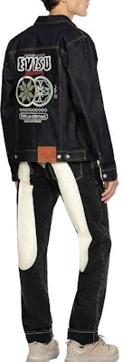 EVISU Daicock Print Jeans Hitam Baggy Fit Celana Panjang Motif 2EAHTM3JE119500DN Details for EVISU Daicock Print Jeans Hitam Baggy Fit Celana Panjang Motif 2EAHTM3JE119500DN