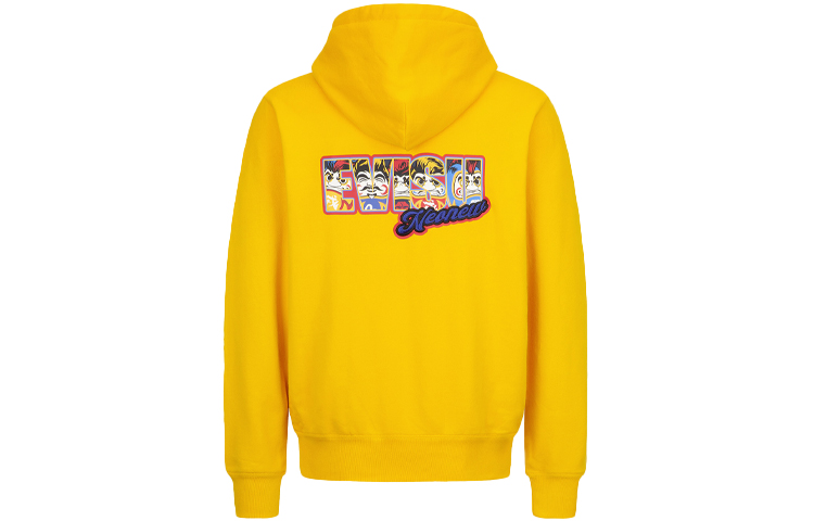 Lookbook EVISU 达摩兄弟图案连帽衫 男女同款LOGO印花套头衫. 2EAHTM1SW306XXCT