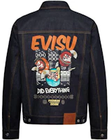 Lookbook EVISU Daruma Printed Denim Jacket Menswear - Denim Blue 2EAHTM3DJ1006RXCT