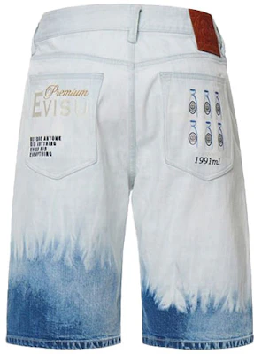 EVISU Daruma Sake Bottle Celana Pendek Jeans Bordir Pria Biru 2ESHTM1DS219XX Order EVISU Daruma Sake Bottle Celana Pendek Jeans Bordir Pria Biru 2ESHTM1DS219XX
