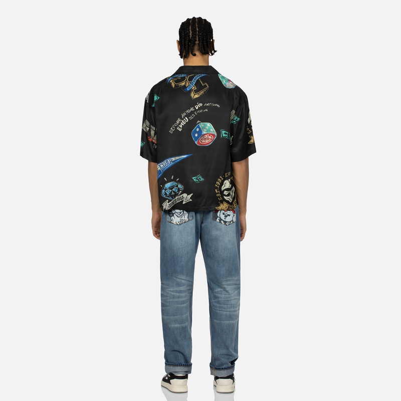 EVISU Denim Jeans Men Playful Buddha Print & Seagull Embroidery - Denim Blue 2ESHTM4JE10403DDN 圖 6