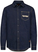 EVISU Double M Denim Shirt Denim Blue 2EAHTM0SL176DN EVISU Double M Denim Shirt Denim Blue 2EAHTM0SL176DN