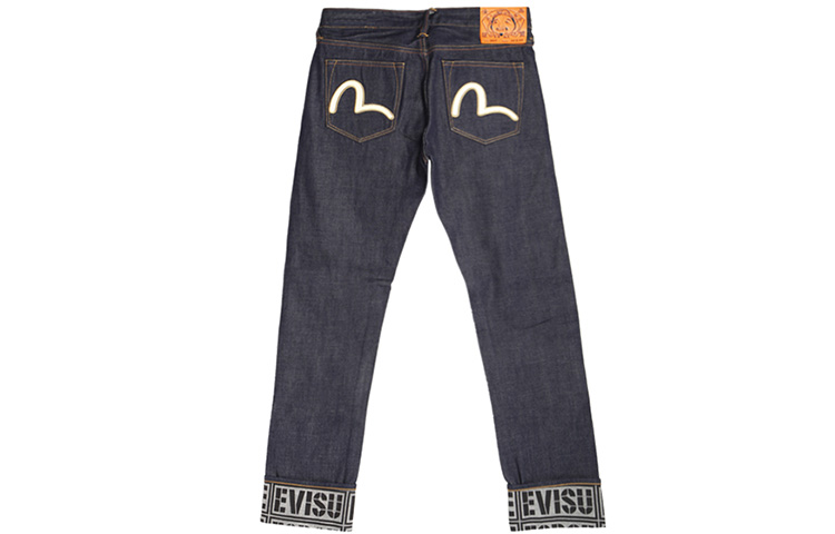 EVISU Double M Seagull Embroidered Blue Denim Jeans for Men. 1EAHTM9JE11410 圖 2