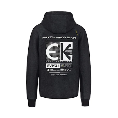 EVISU EK Logo Seagull Print Long Sleeve Jacket Men’s Dark Gray 2EAGNM0SW355FF