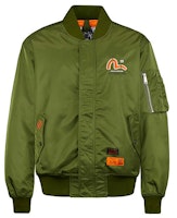 EVISU Embroidered Buddha Head Military Green Bomber Jacket. 2EAHTM0JK703XX EVISU Embroidered Buddha Head Military Green Bomber Jacket. 2EAHTM0JK703XX