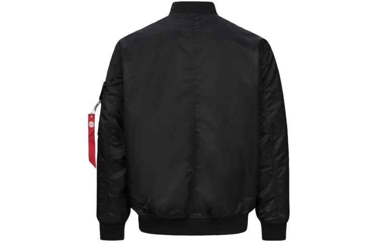 Shop EVISU男士日式刺绣海鸥设计寿风夹克。 2ESHTM4JK7007LFSN