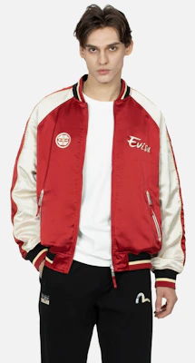 EVISU男士日式刺绣海鸥设计寿风夹克。 2ESHTM4JK7007LFSN Sizing EVISU男士日式刺绣海鸥设计寿风夹克。 2ESHTM4JK7007LFSN