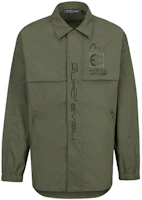 EVISU Embroidered Logo Shirt Jacket Men’s Deep Army Green 2ESGNM3SJ759LFPL EVISU Embroidered Logo Shirt Jacket Men’s Deep Army Green 2ESGNM3SJ759LFPL