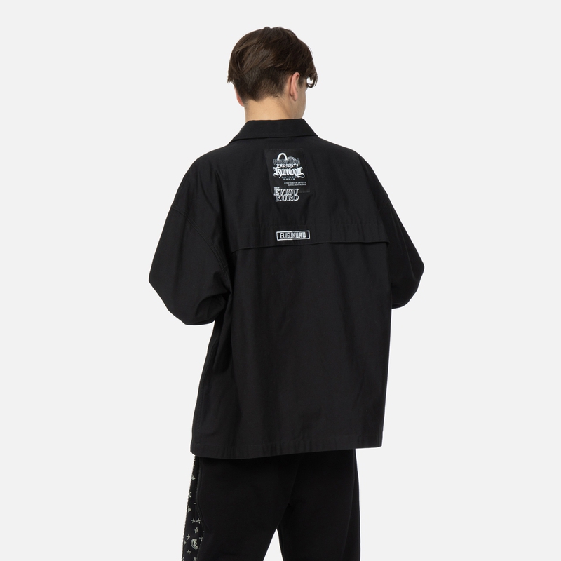 EVISU Embroidered Logo Single-Breasted Jacket Black  Spring/Autumn Wear 2ESGNM3SJ750BZCT 圖 5