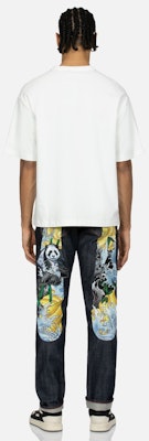 エヴィス 刺繍パンダ&花柄ウェーブ ビッグM デニムジーンズ メンズ用 2ESHTM4JE702317DP Details for エヴィス 刺繍パンダ&花柄ウェーブ ビッグM デニムジーンズ メンズ用 2ESHTM4JE702317DP