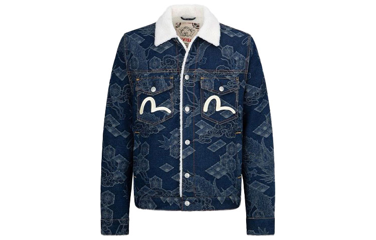 EVISU Fall/Winter Poseidon Jacquard  Denim Jacket Winter Collection. 2EAHTM1DJ707XXDS 圖 2