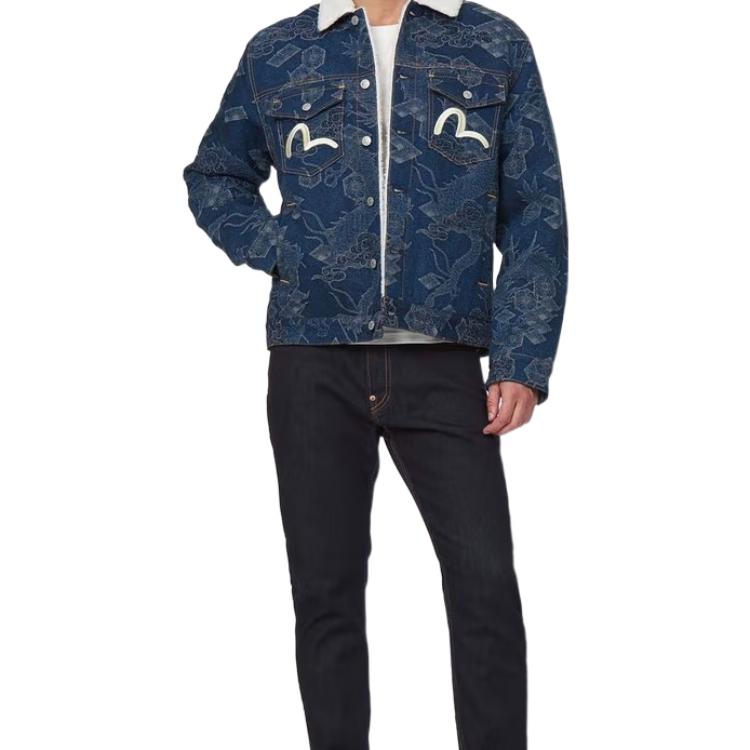 EVISU Fall/Winter Poseidon Jacquard  Denim Jacket Winter Collection. 2EAHTM1DJ707XXDS 圖 6