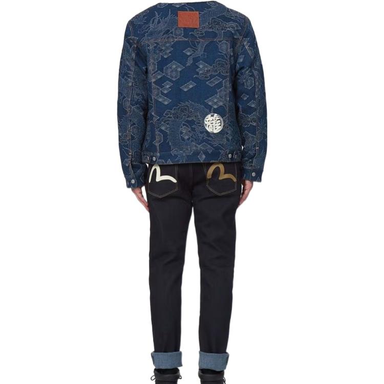 EVISU Fall/Winter Poseidon Jacquard  Denim Jacket Winter Collection. 2EAHTM1DJ707XXDS 圖 7