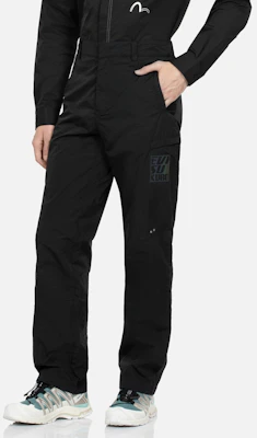 EVISU 財神彩虹標誌工裝褲 常規版型 - 黑色 2EAGNM3PP5043XXNY Shop EVISU 財神彩虹標誌工裝褲 常規版型 - 黑色 2EAGNM3PP5043XXNY