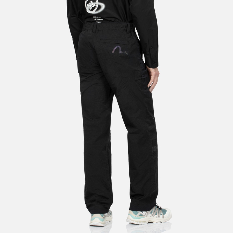 EVISU Fortune God Rainbow Logo Cargo Pants Regular Fit -  Black 2EAGNM3PP5043XXNY 圖 5