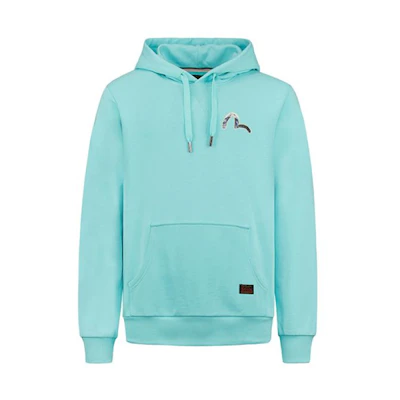 EVISU Fuji Mountain Graphic Hoodie Light Blue 2EAHTM0SW319XX