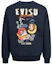 Order EVISU 福神歌舞伎達磨印花男款寬鬆版圓領長袖上衣 2EAHTM3SW1082RXCT