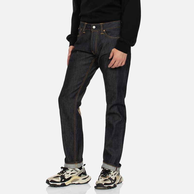 Purchase EVISU FW2024 鶴繡直筒牛仔褲 深藍色. 2EAHTM4JE701208DP