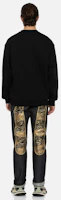 Details for EVISU FW2024 Crane Embroidery Straight Fit Jeans Denim Blue. 2EAHTM4JE701208DP