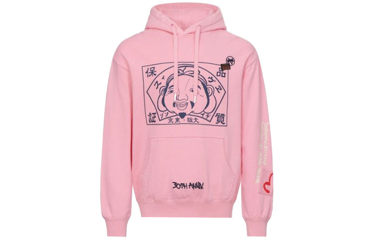 EVISU FW21 30th Anniversary Hoodie Multi-Pocket Unisex Pullover 2EAECM1SW430LFCT