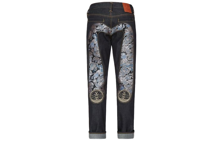 EVISU FW21 Dragon Print Slim Fit Raw Denim Jeans Men. 2EAHTM1JE90517CT 圖 3