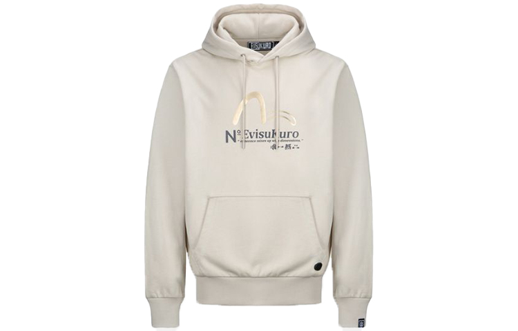 EVISU FW21 Gold Foil Seagull Hoodie Beige 2EAGNM1SW431LFCT