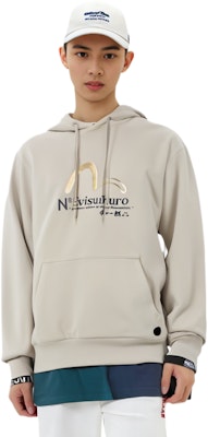 EVISU 2021秋冬金箔海鸥连帽卫衣 米色 2EAGNM1SW431LFCT Shop EVISU 2021秋冬金箔海鸥连帽卫衣 米色 2EAGNM1SW431LFCT