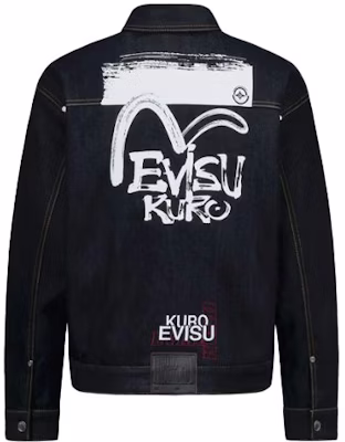EVISU FW21 Jaket Denim Biru Bordir Graffiti Seagull 2EAADM1DJ235LFCQ Lookbook EVISU FW21 Jaket Denim Biru Bordir Graffiti Seagull 2EAADM1DJ235LFCQ