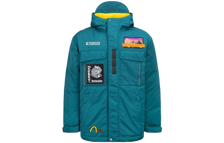 EVISU FW21 Mountain Print Hooded Down Jacket Winter  Coat. 2EAGNM1NJ769LFPL 圖 2