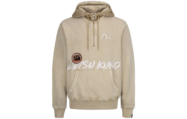 EVISU FW21 Multi-Patch Half-Zip Hoodie  Back-to-School Edition. 2EAGNM1SW410LFCT 圖 3