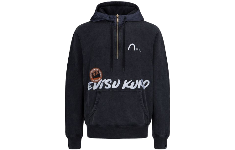 EVISU FW21 Multi-Patch Half-Zip Hoodie  Back-to-School Edition. 2EAGNM1SW410LFCT 圖 7