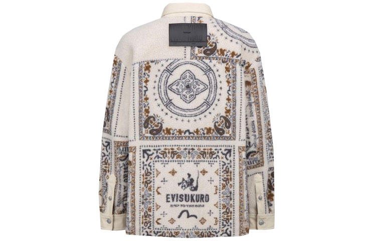 EVISU FW21 Paisley Print Fur Collar Jacket Off-White 2EAGNM1SJ141XXSQ 圖 3