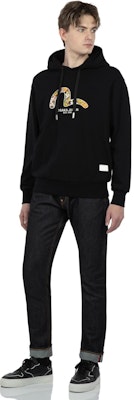 EVISU 2022秋冬 黑色连帽衫小海鸥印花款式。 2EAHTM2SW331RXCT Purchase EVISU 2022秋冬 黑色连帽衫小海鸥印花款式。 2EAHTM2SW331RXCT